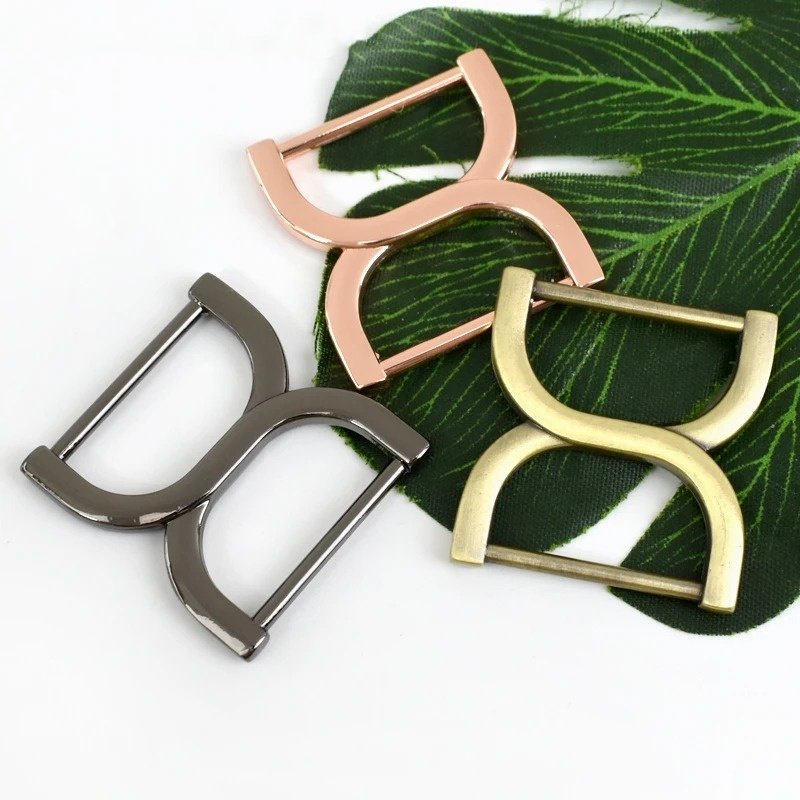 Meetee BF188 25mm Luggage Hardware Accessories Metal Bag Strap Connector Buckles Zinc Alloy Handbag Adjuster Hooks Garment Belt