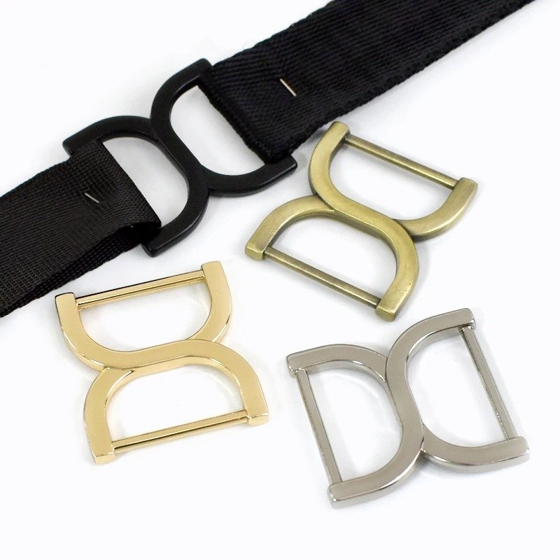 Meetee BF188 25mm Luggage Hardware Accessories Metal Bag Strap Connector Buckles Zinc Alloy Handbag Adjuster Hooks Garment Belt