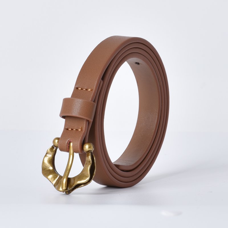 Manufacture Wholesale Pin Buckle Retro Women's Belt Designer Adjustable Fashion Classics Ladies Genuine Leather Waist Belt