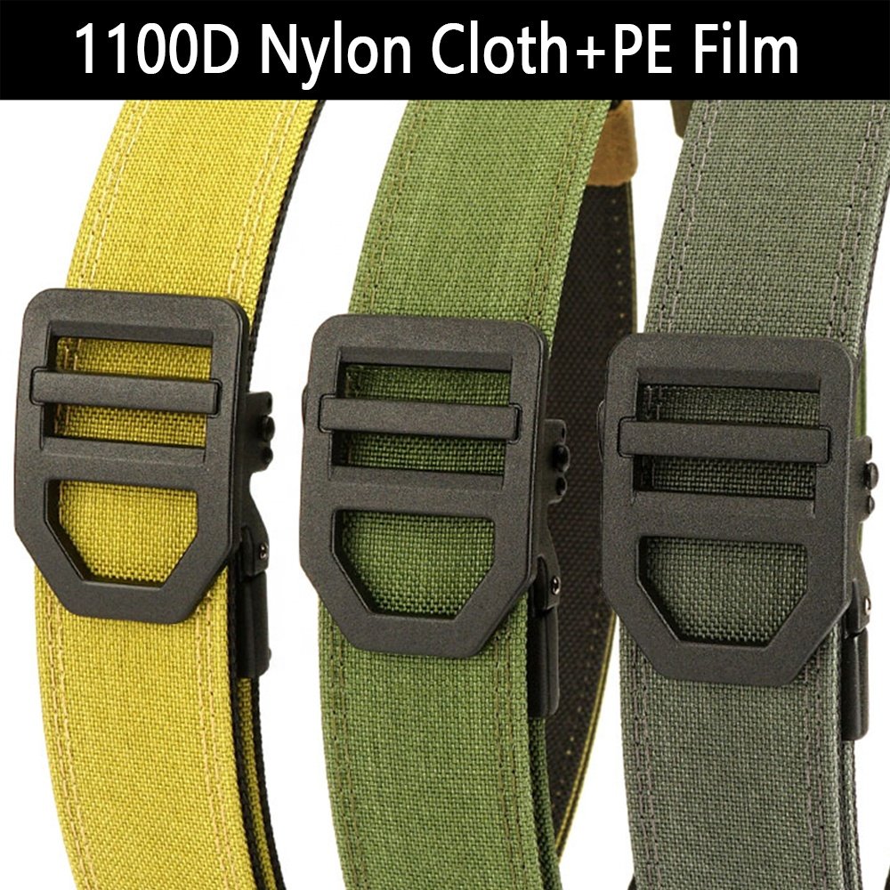 TUSHI Customization Double Layer Environmentally Friendly Nylon Waistband Outdoor Leisure Zinc Alloy Buckle Waistband Wholesale
