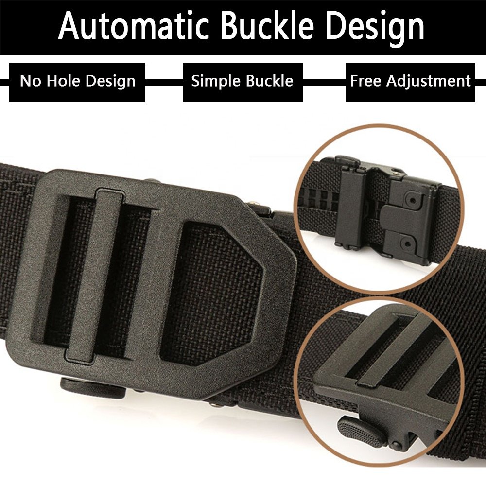 TUSHI Customization Double Layer Environmentally Friendly Nylon Waistband Outdoor Leisure Zinc Alloy Buckle Waistband Wholesale