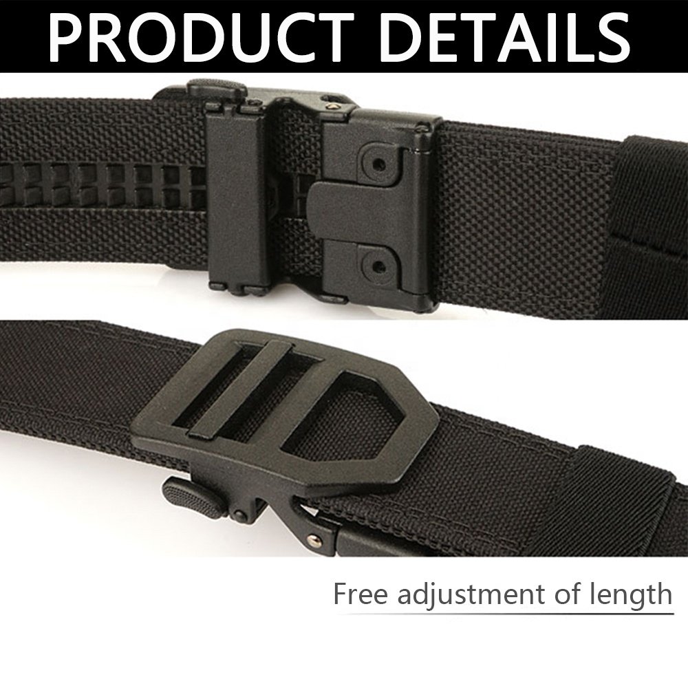 TUSHI Customization Double Layer Environmentally Friendly Nylon Waistband Outdoor Leisure Zinc Alloy Buckle Waistband Wholesale