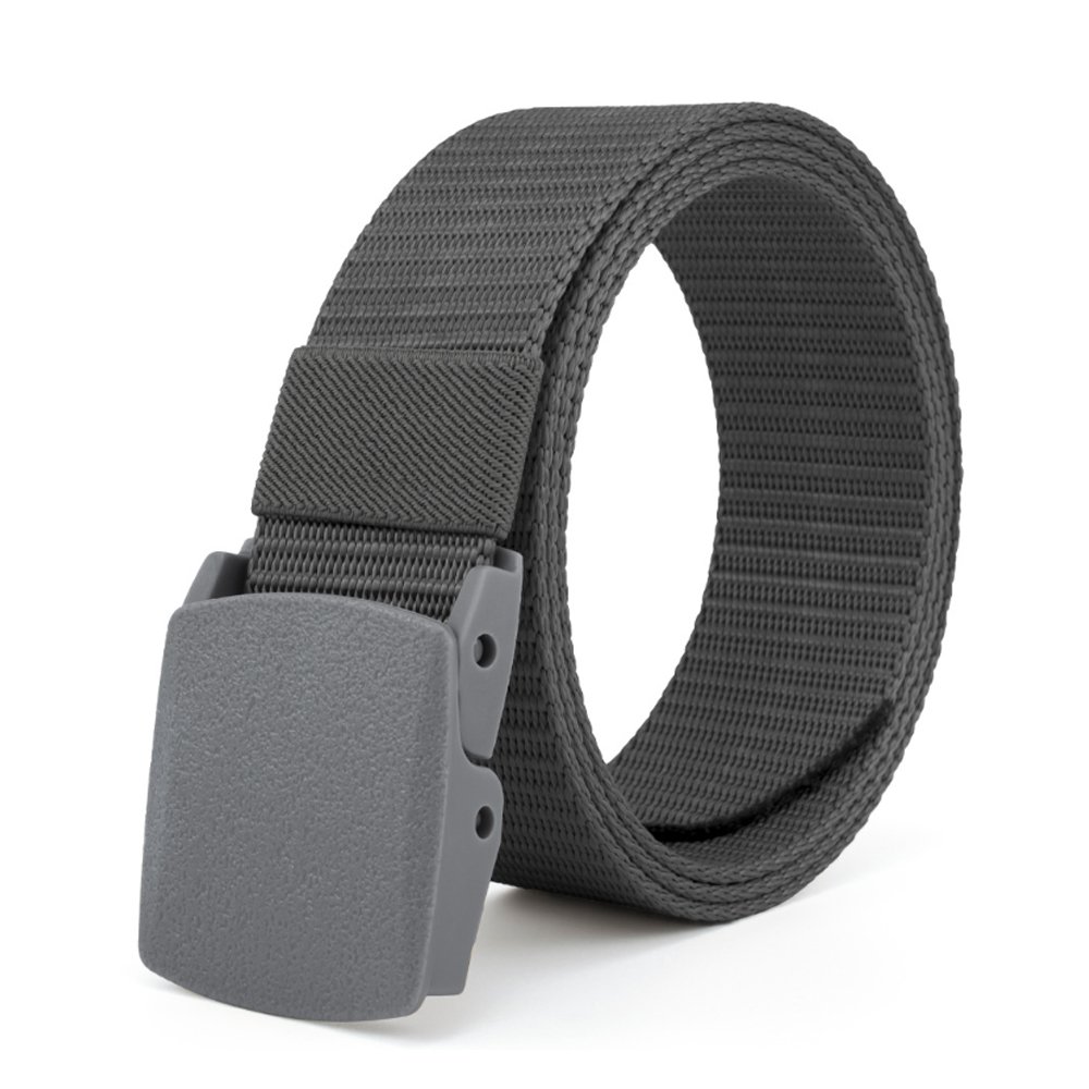 Customized Casual Outdoor Nylon Canvas Webbing Jeans Plastic Buckle Belt