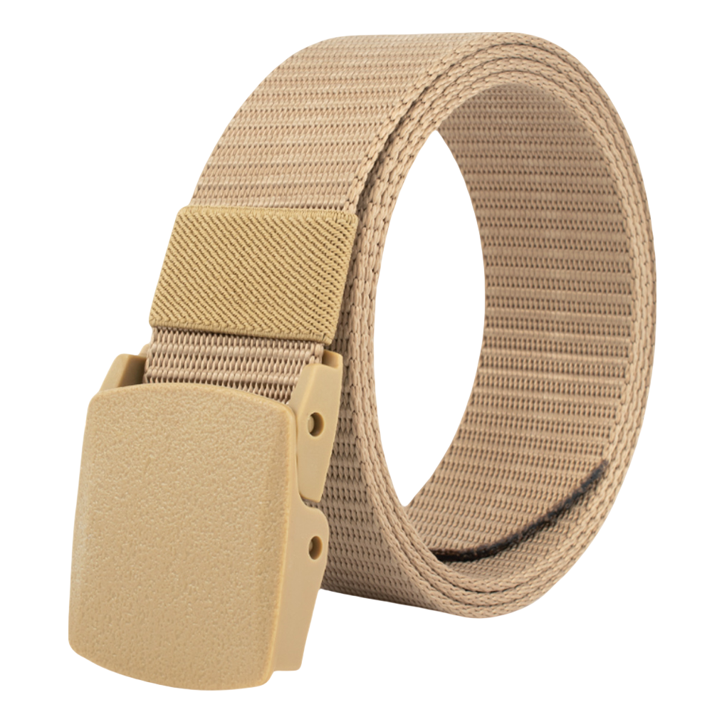 Customized Casual Outdoor Nylon Canvas Webbing Jeans Plastic Buckle Belt
