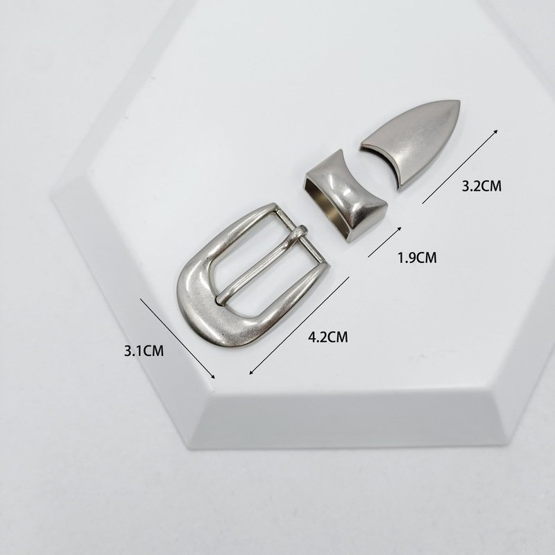 Factory Wholesale New Hotselling Customizable Western Style Belt Buckle Three Piece Set Cowboy Cowgirl Belt Buckle