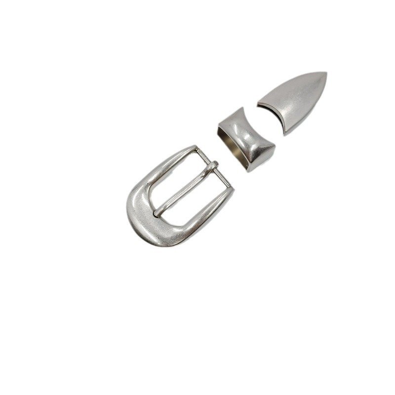 Factory Wholesale New Hotselling Customizable Western Style Belt Buckle Three Piece Set Cowboy Cowgirl Belt Buckle