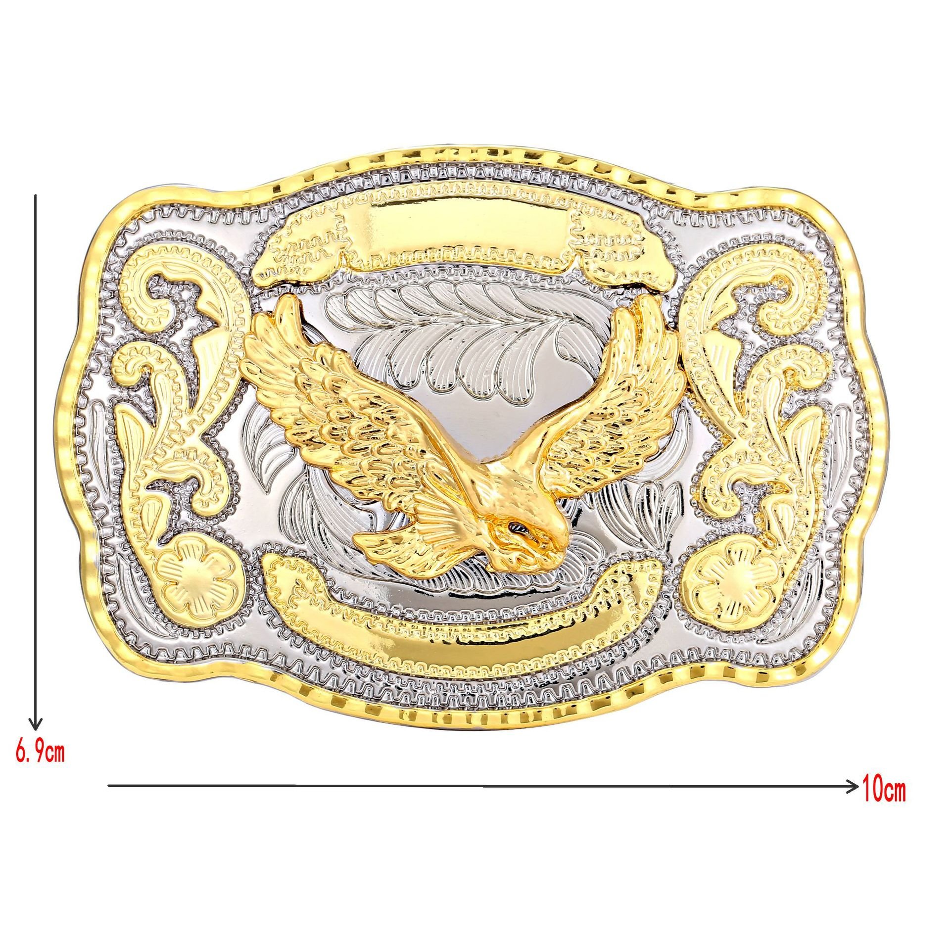 Western Gold Tone Belt Buckle Western Cowboy Cowgirl Vintage Rodeo Belt Buckles for Women