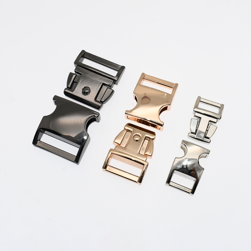 Quick Release Buckles Webbing Strap Connector Backpack metal closure luxury box lock for luggage custom logo available