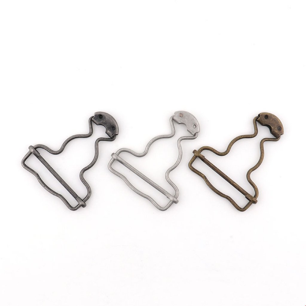 Fashion Metal Gourd Buttons Suspender Adjuster Buckle for Bag Garment