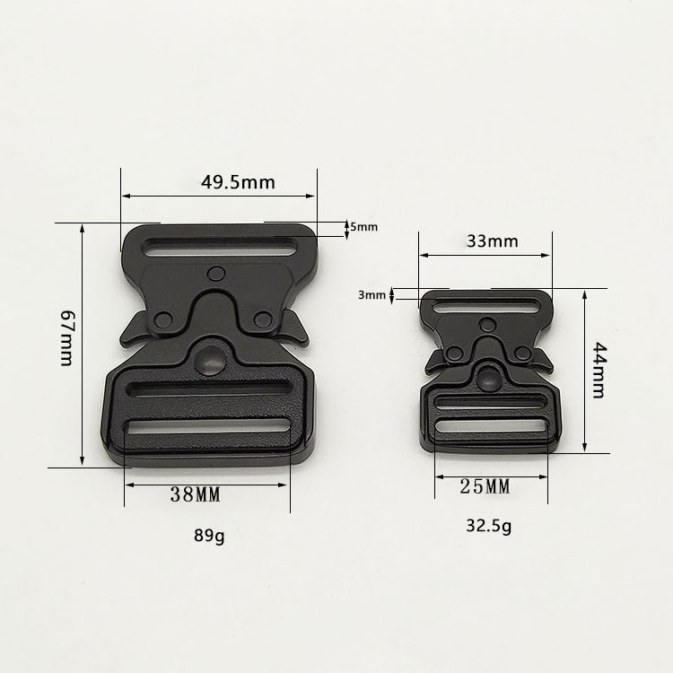 Supply Alloy Release Buckle 20mm 25mm 32mm 38mm Bag Buckle Metal Hardware Metal Buckle Quick Release