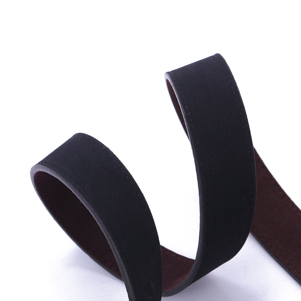 Men's Two-Sided Cowhide Genuine Leather Belt Fashion Casual Rotary Buckle with Automatic Buckle Wholesale from Manufacturers