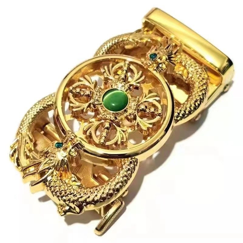 Hot Sale Ten-Kind Automatic Buckle Belt Rhinestone Inlay Design Agate Gem Inspired Customizable Logo Made Alloy Bags E-Commerce