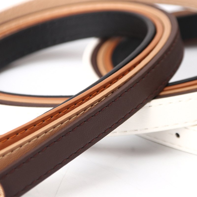 2024 fashion loving heart buckle custom luxury candy color trousers pants ladies pu leather belts for women