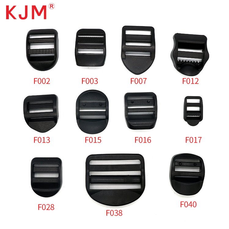 Oem tactical bag pom plastic black webbing adjustable ladder slider lock buckle