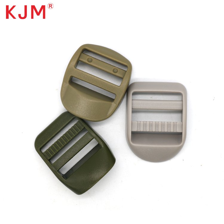 Oem tactical bag pom plastic black webbing adjustable ladder slider lock buckle