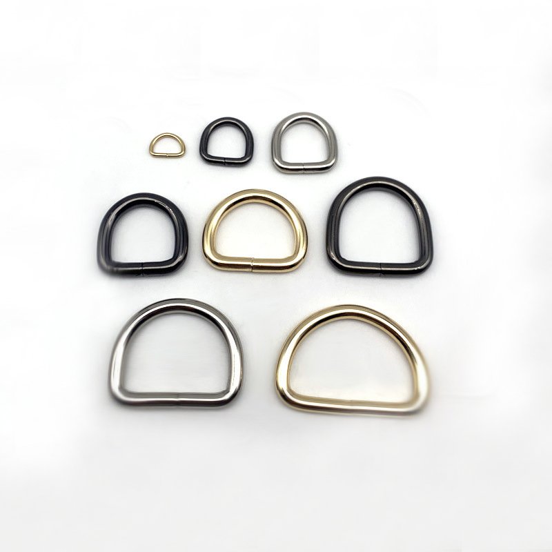 Wholesale Bag Accessories Ring Buckle Iron Custom D-ring Metal D Ring For Handbags