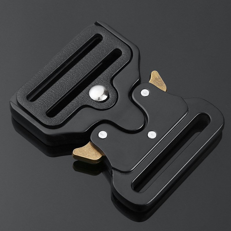 Black Metal Buckle Garment Bag Accessories Schoolbag Adjustment Safety Buckle Alloy Buckle Manufacturer Zinc Alloy Plating 45mm
