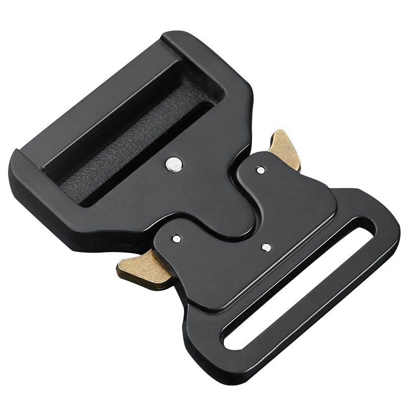 Black Metal Buckle Garment Bag Accessories Schoolbag Adjustment Safety Buckle Alloy Buckle Manufacturer Zinc Alloy Plating 45mm