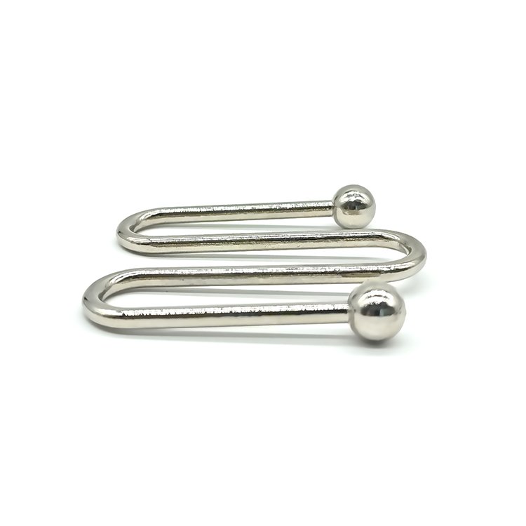 China Manufacturers Chic Simple Atmospheric Design Reusable Alloy Buckle Bikini U-Shaped Buckle Metal U-Shaped Buckle For Women