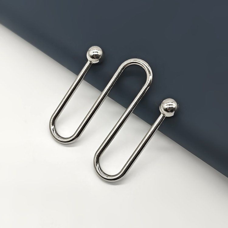 China Manufacturers Chic Simple Atmospheric Design Reusable Alloy Buckle Bikini U-Shaped Buckle Metal U-Shaped Buckle For Women