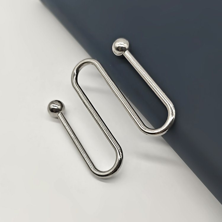China Manufacturers Chic Simple Atmospheric Design Reusable Alloy Buckle Bikini U-Shaped Buckle Metal U-Shaped Buckle For Women