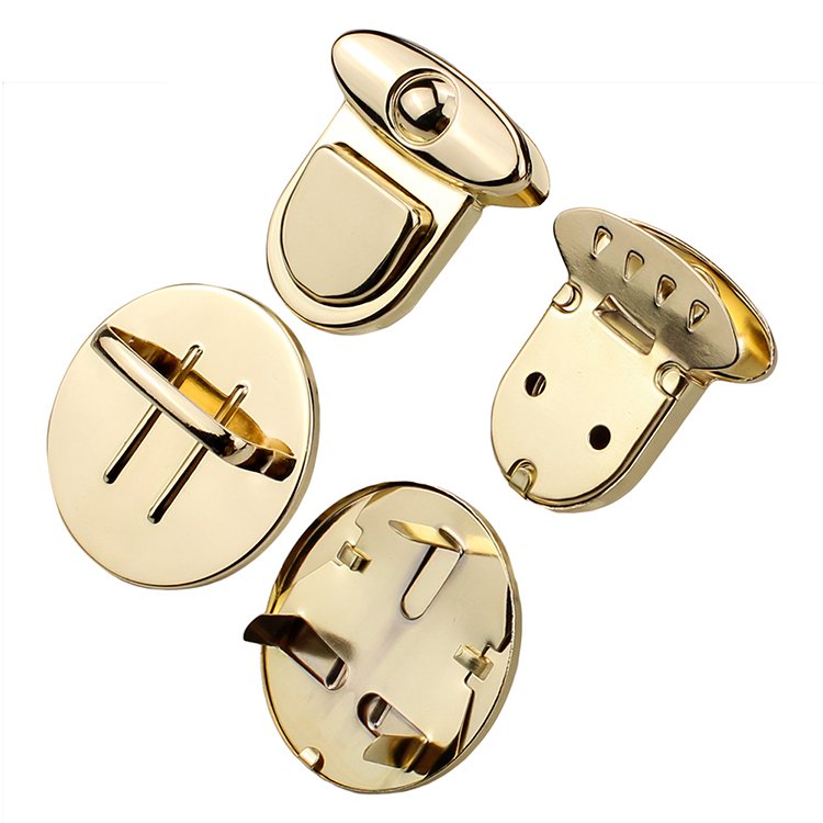 Quality Women Buckle Twist Lock Hardware For Bags Shoulder Handbag DIY Craft Turn Locks Clasp