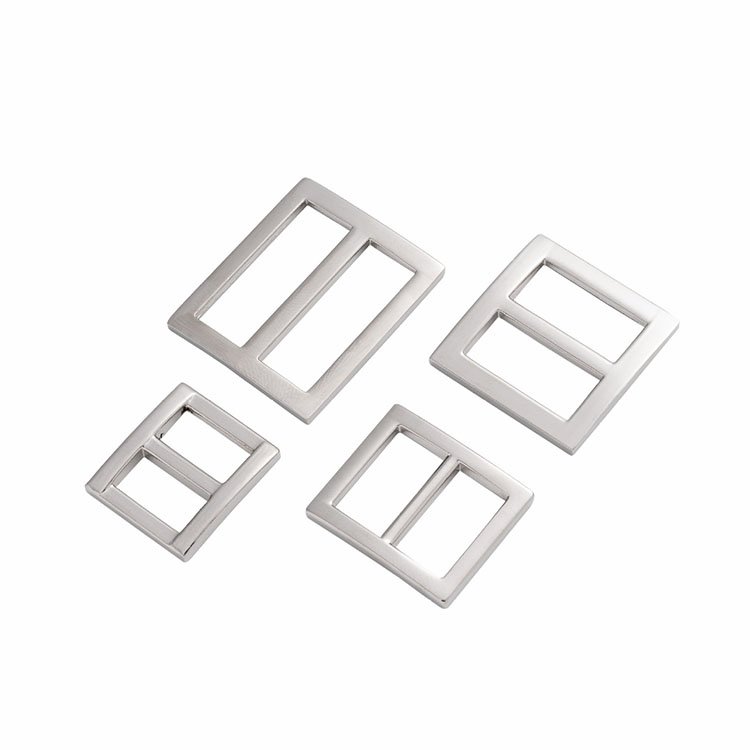 20-38mm Adjuster Slide Buckle Bags Hardware Accessories Square Rectangle Tri-glide Adjust Roller Pin Buckle for Garment
