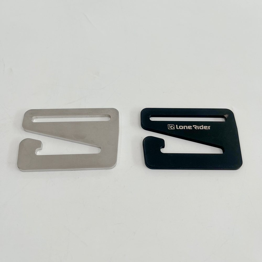 Customized aviation aluminum adjustable length fixed buckle nine - character buckle