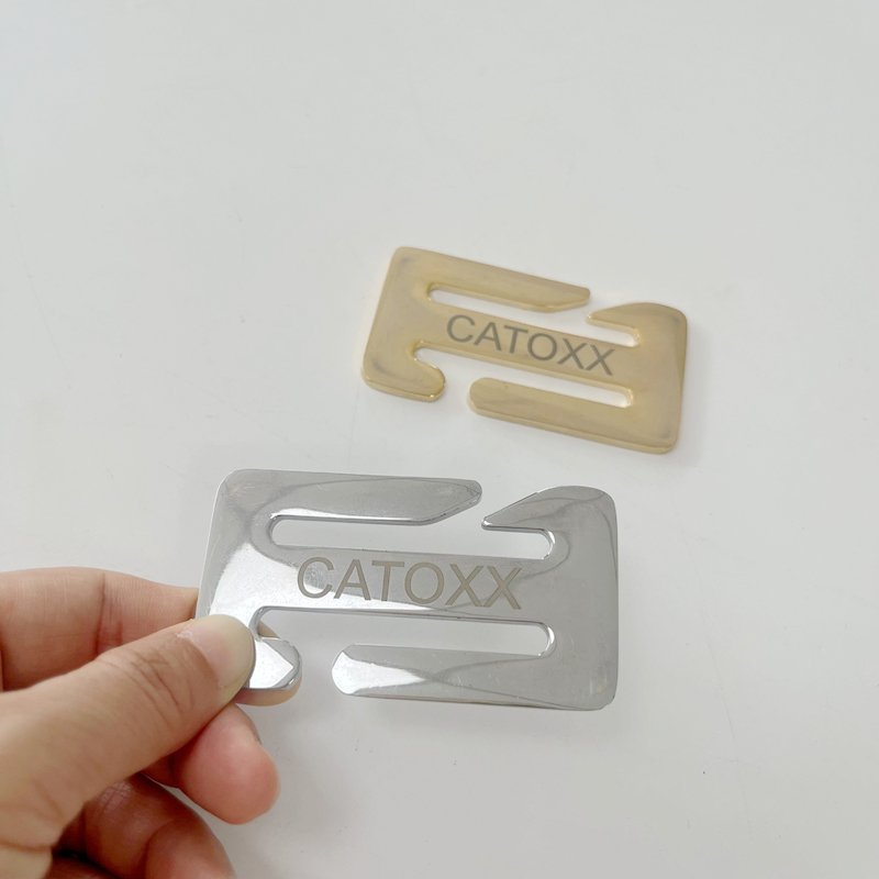 Customized aviation aluminum adjustable length fixed buckle nine - character buckle