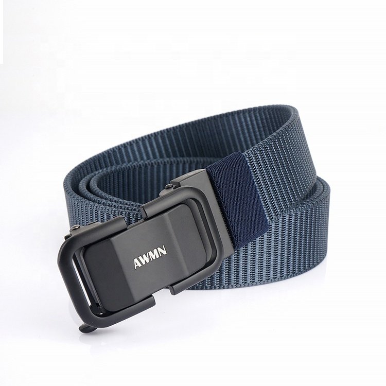 Fashion Quick Dry Automatic Smooth Buckle Leisure Nylon Belt for Men