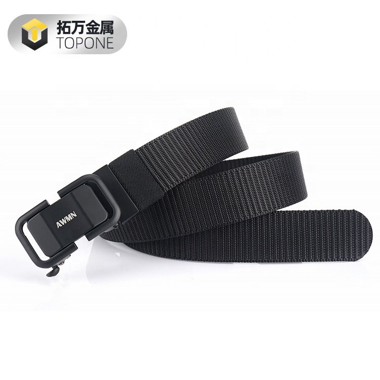 Fashion Quick Dry Automatic Smooth Buckle Leisure Nylon Belt for Men