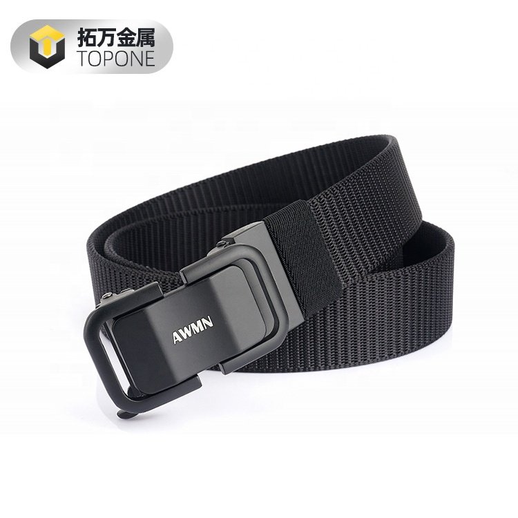 Fashion Quick Dry Automatic Smooth Buckle Leisure Nylon Belt for Men