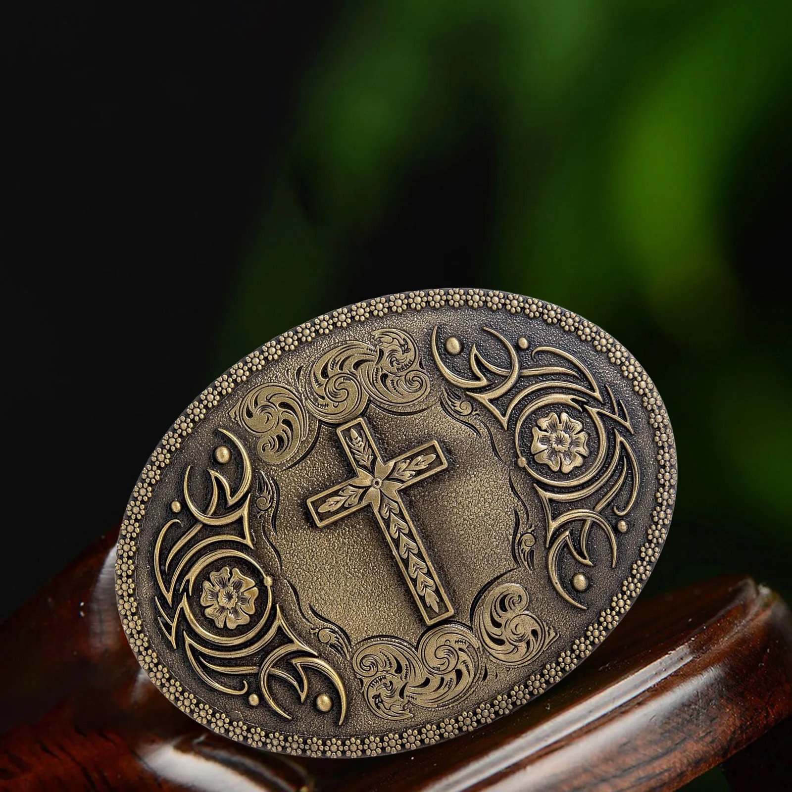 New Design Western Cowboy White Oval Belt Buckle DIY Jeans Belts Decorative Cowgirl Belt Buckle