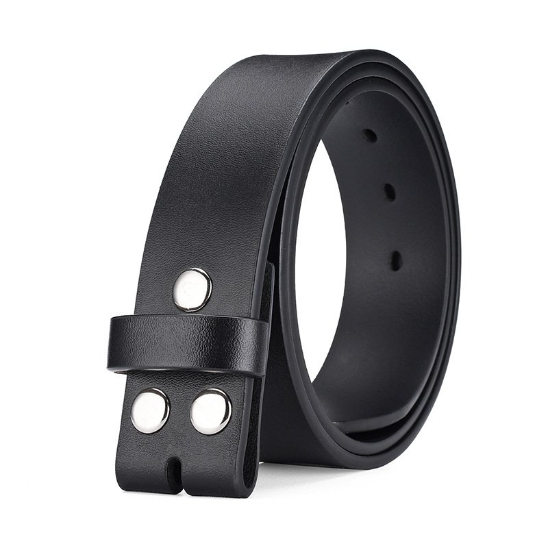 RW Heavy Duty Classic 1.5" Wide Western Full Grain Cow Leather Belts No Buckle 38MM Black Brown Genuine Leather Men Casual Belts