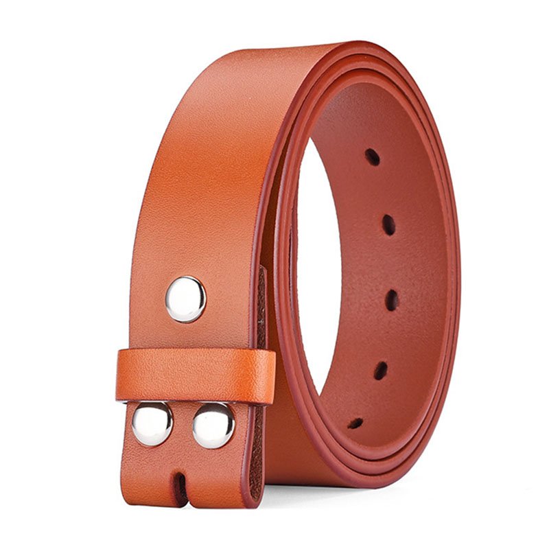 RW Heavy Duty Classic 1.5" Wide Western Full Grain Cow Leather Belts No Buckle 38MM Black Brown Genuine Leather Men Casual Belts