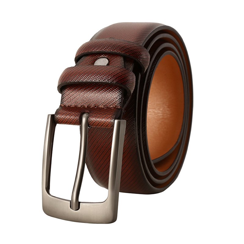 Zinc Alloy Buckle Leather Belt With High Quality PU Leather Belt Customer Belt Design