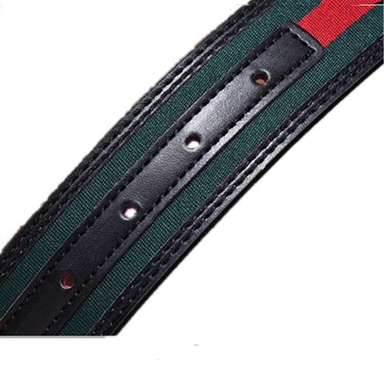 in Stock Versatile Simple Fashion Cow Hide Leather Double G Belt with Alloy Buckle for Men and Women for Jeans Waistband Use