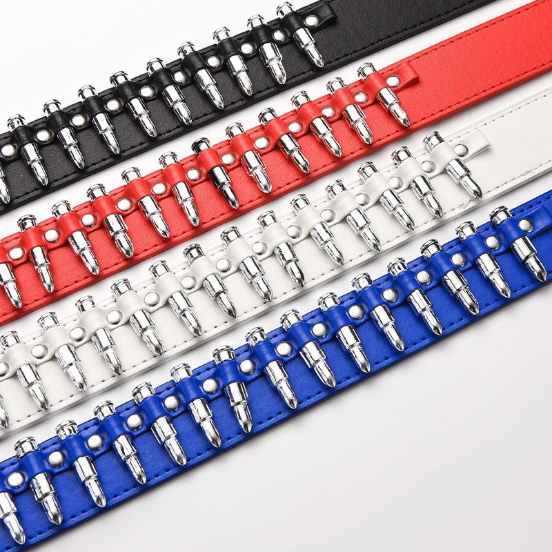 LQbelt 3.8CM Men Women PU Belt Bullet Decorative Rivet Fittings Custom Design Factory Wholesale Fashion Pin Buckle Belts