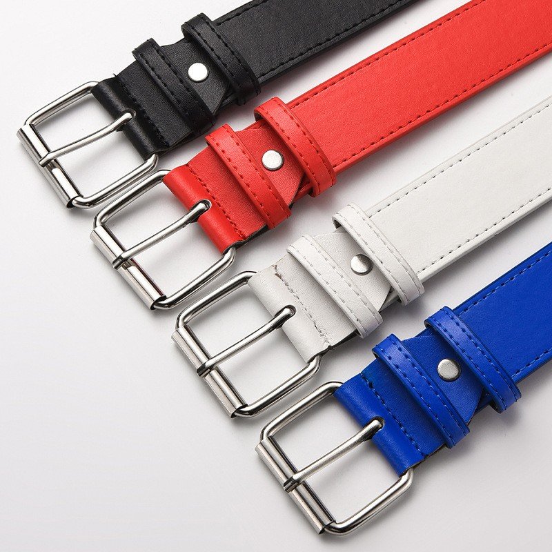LQbelt 3.8CM Men Women PU Belt Bullet Decorative Rivet Fittings Custom Design Factory Wholesale Fashion Pin Buckle Belts