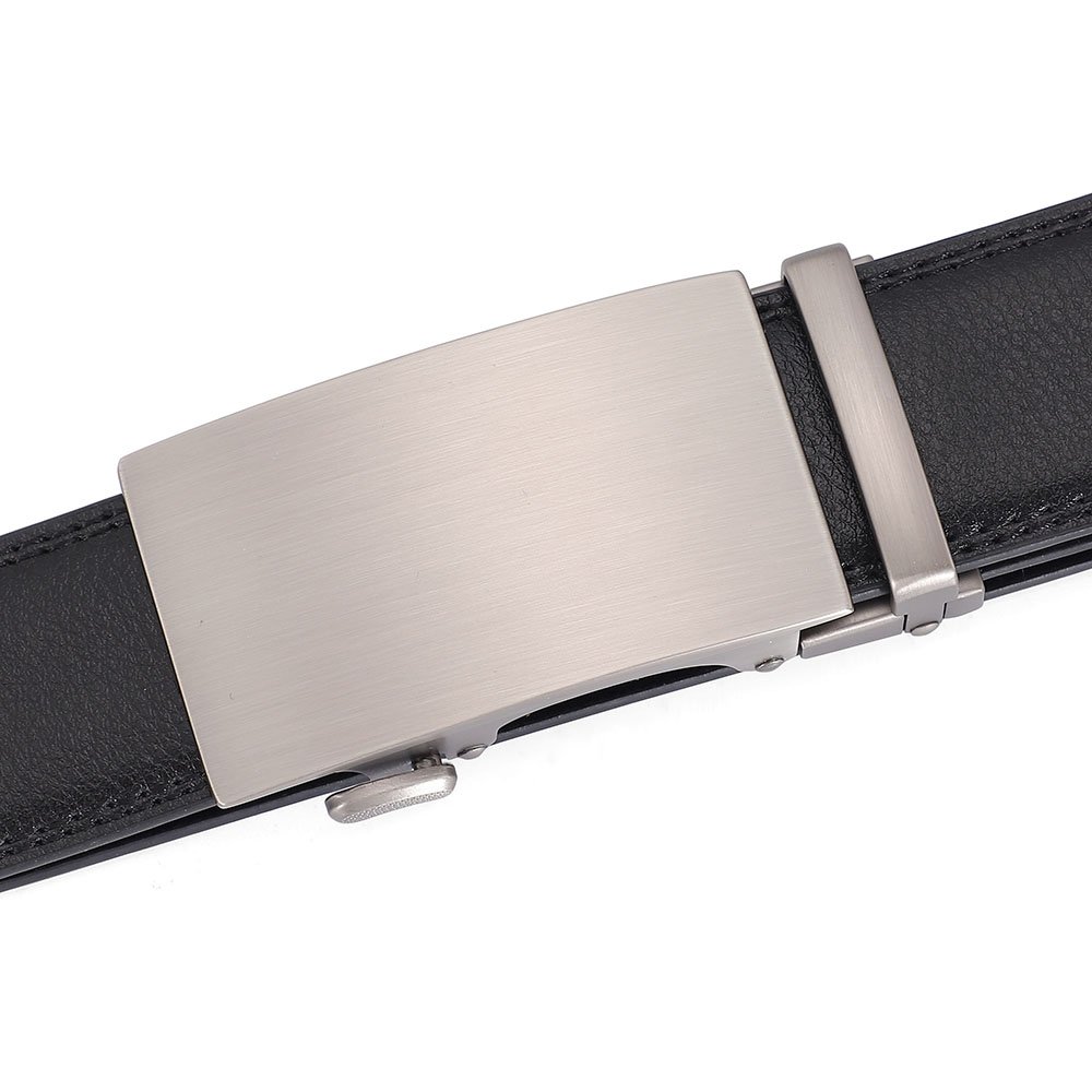 BTG Men's Charm Fashion Belt Smooth Design Face Automatic Buckle Cowhide Belt Popular Accessories Daily Body Pendant