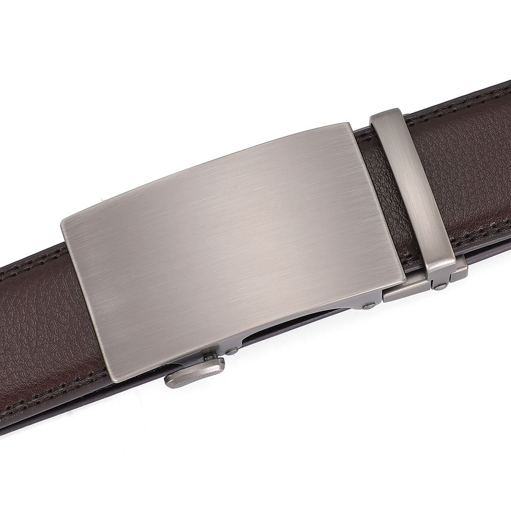 BTG Men's Charm Fashion Belt Smooth Design Face Automatic Buckle Cowhide Belt Popular Accessories Daily Body Pendant