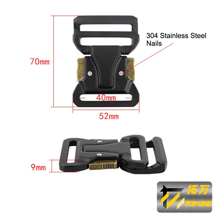 2023 New Design Tactical Quick Release Belt Buckle Zinc Alloy Outdoor Combat Buckle 1.5 inch