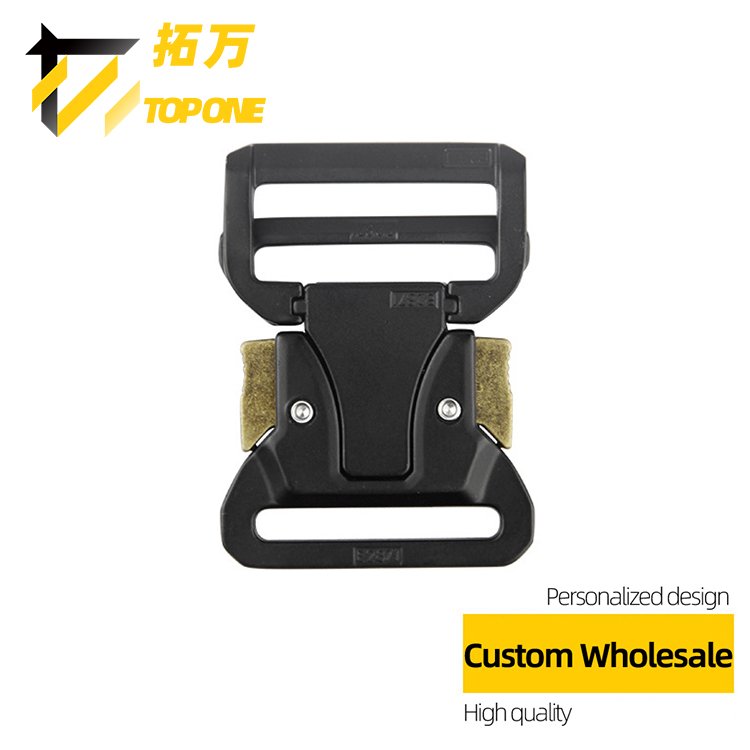 2023 New Design Tactical Quick Release Belt Buckle Zinc Alloy Outdoor Combat Buckle 1.5 inch