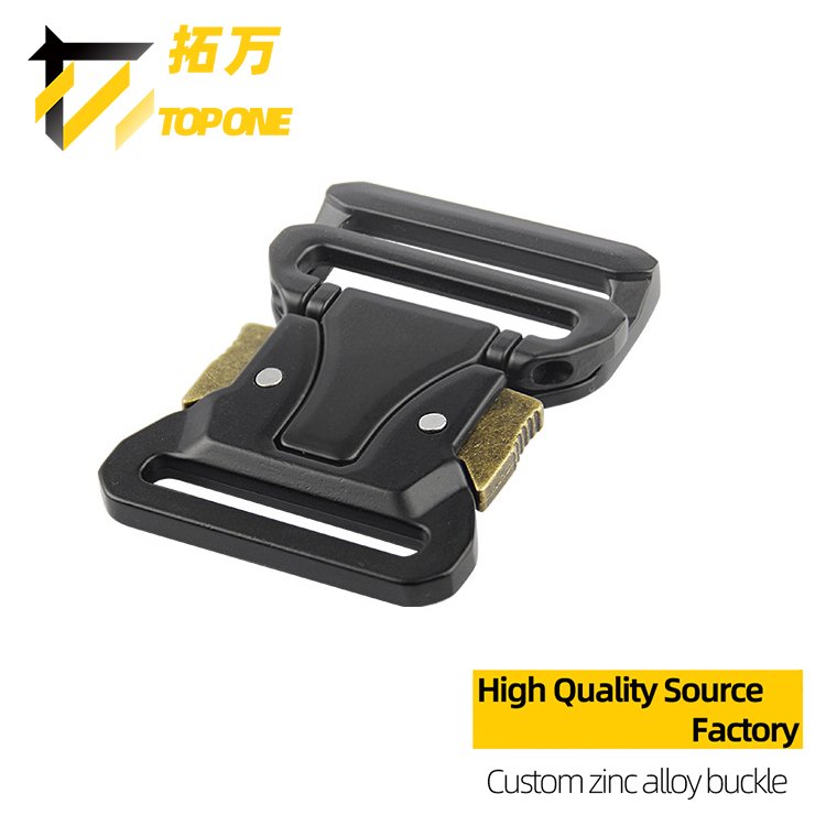 2023 New Design Tactical Quick Release Belt Buckle Zinc Alloy Outdoor Combat Buckle 1.5 inch