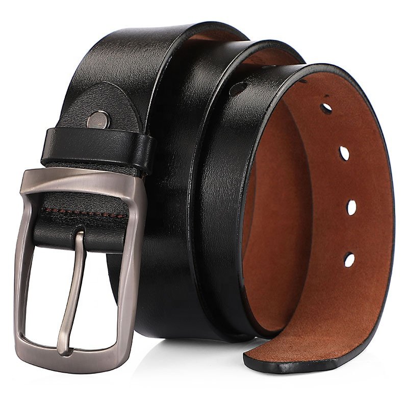 Men's Needle Buckle Genuine leather Belt Trendy Casual Retro Belt Pure cowhide Belt 105-165cm Ceinture en cuir veritable