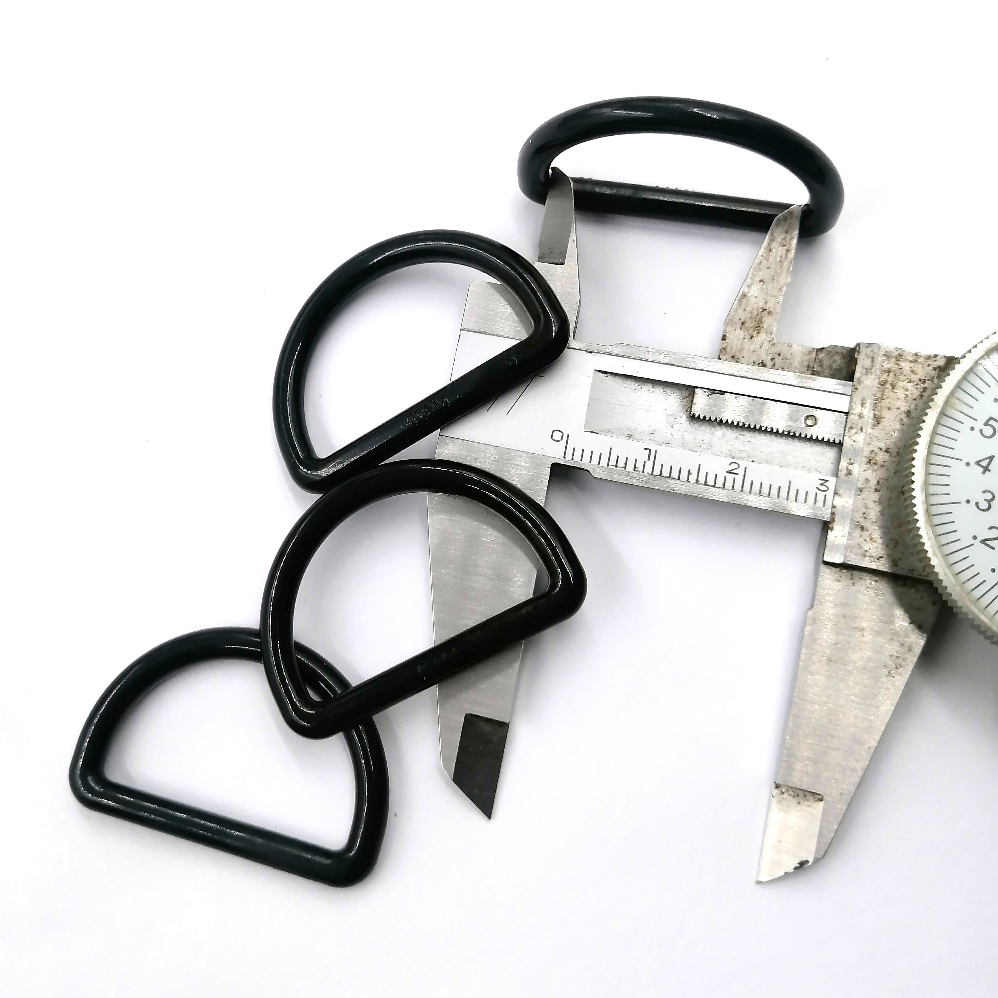 Durable Adjustable D Shape Carabiner Buckle Multi Sizes Plastic D Ring Buckle For Webbing Strap Belt
