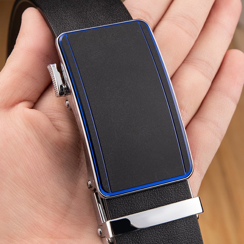 Guangzhou Factory New Design Cowhide 100% Real Leather Custom Design Men Belt automatic buckle belt