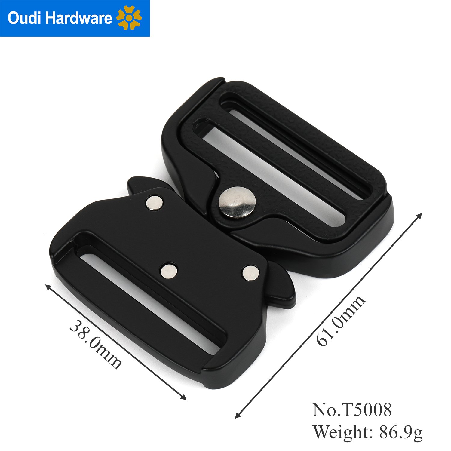 T5008 Adjustable Tactical Buckle Custom Logo Hardware Belt Metal Buckle