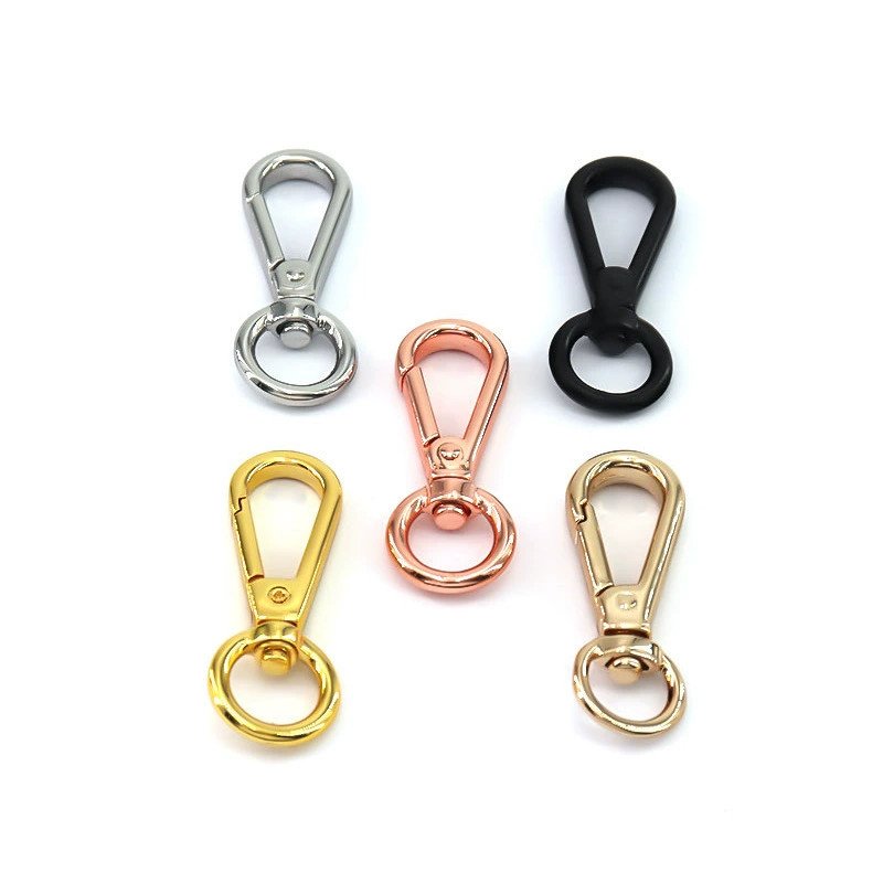 Zinc Alloy Dog Collar Swivel Snap Hook Buckle Metal Carabiner For Pet Swivel Dog Leash Carabiner Purse Bag Strap Hook