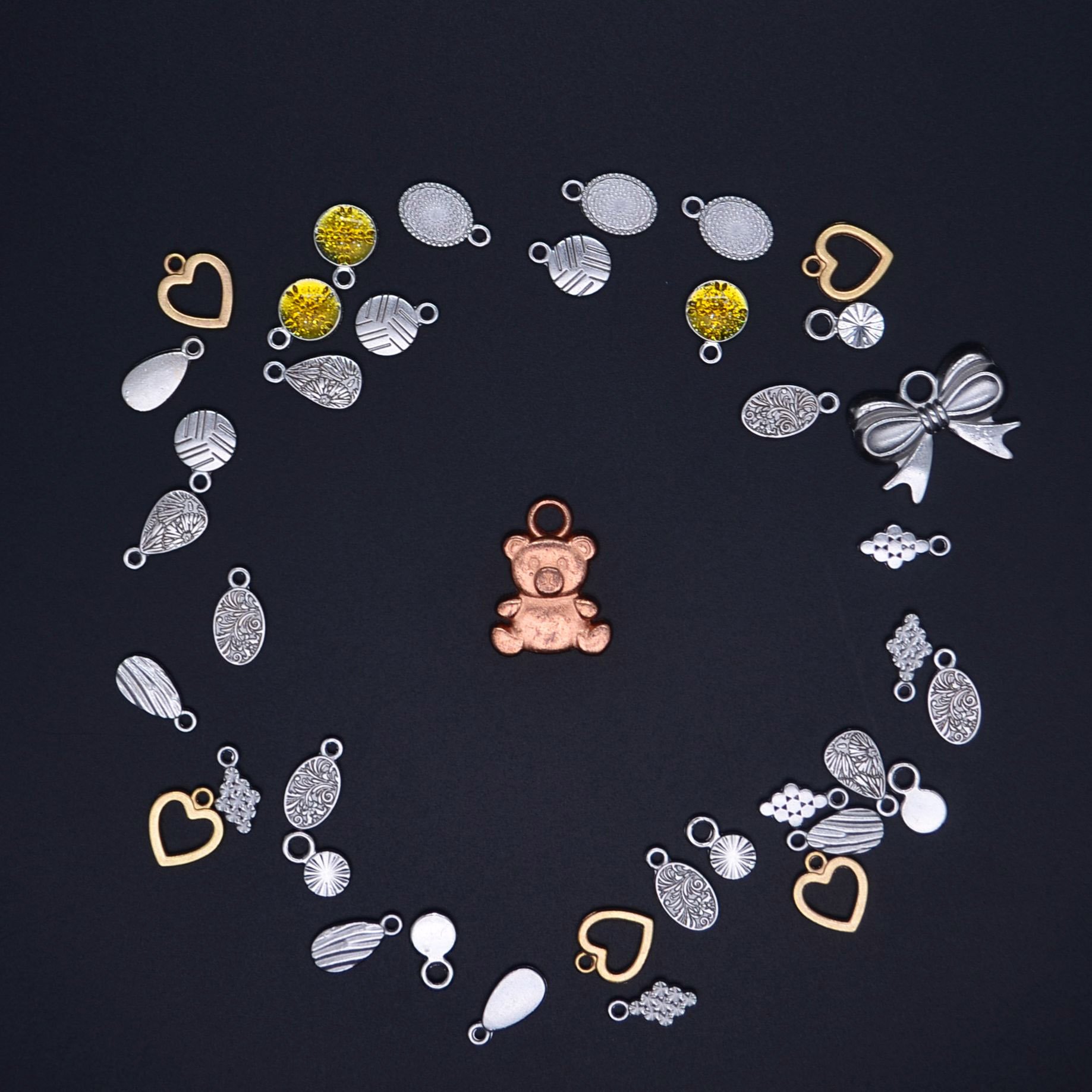 Bra Swimsuit Accessories Bra Buckle Charms Metal Zinc Alloy Pendant for Underwear Garment Customized Size Customer Logo 100PCS